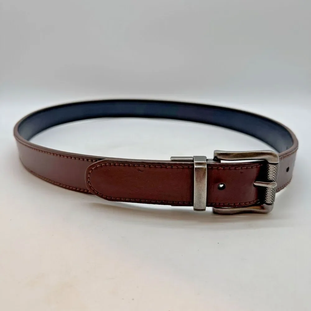 Aeropostale Y2K Brown Black Reversible Belt Men's M  1.25